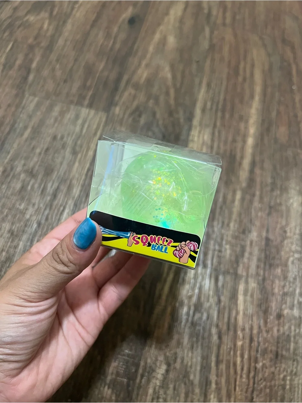 Green Glitter Squishy Ball